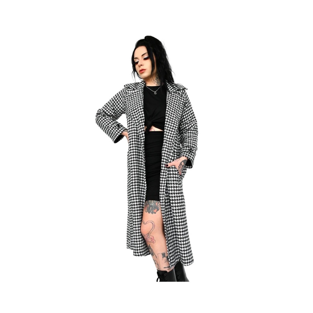 Oversized Houndstooth Jacket